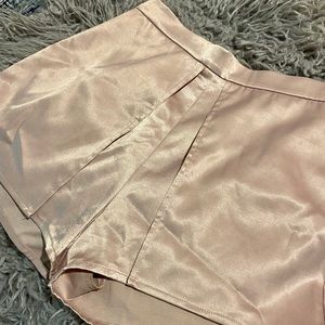 Silky Satin Blush Shorts